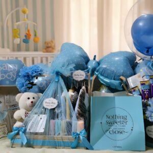 baby gift basket baby shower chocolate balloon gift box layers cake balloon set complete set